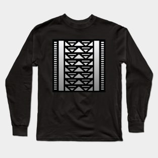 “Dimensional Flow” - V.1 Grey - (Geometric Art) (Dimensions) - Doc Labs Long Sleeve T-Shirt